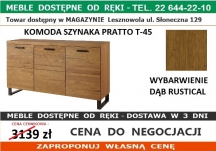 SZYNAKA PRATTO 45 KOMODA 3D D. RUSTICAL